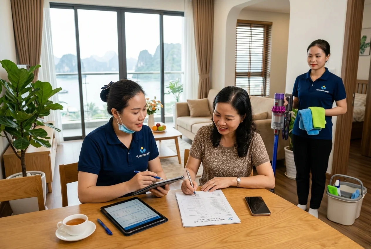 Bảo hành dịch vụ vệ sinh công nghiệp Hạ Long Chính sách bảo hành dịch vụ vệ sinh công nghiệp - làm lại miễn phí trong 24 giờ nếu hạng mục chưa đạt