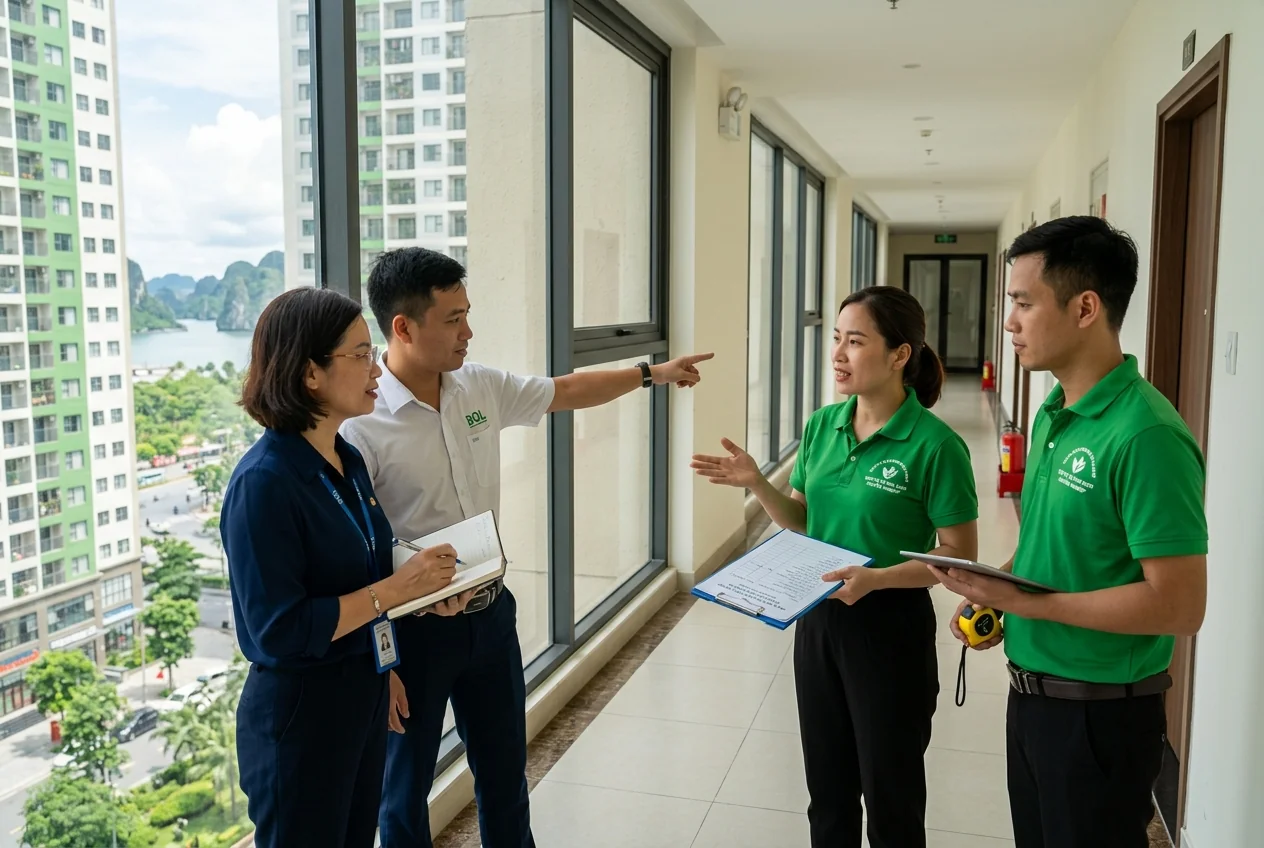Hợp đồng vệ sinh định kỳ chung cư Hạ Long Ký hợp đồng vệ sinh định kỳ chung cư Hạ Long - BQL và đơn vị dịch vụ xác nhận lịch và scope làm việc