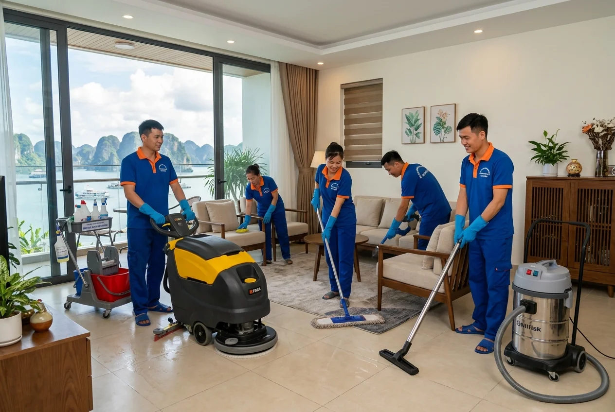 Vệ sinh công nghiệp Hạ Long
