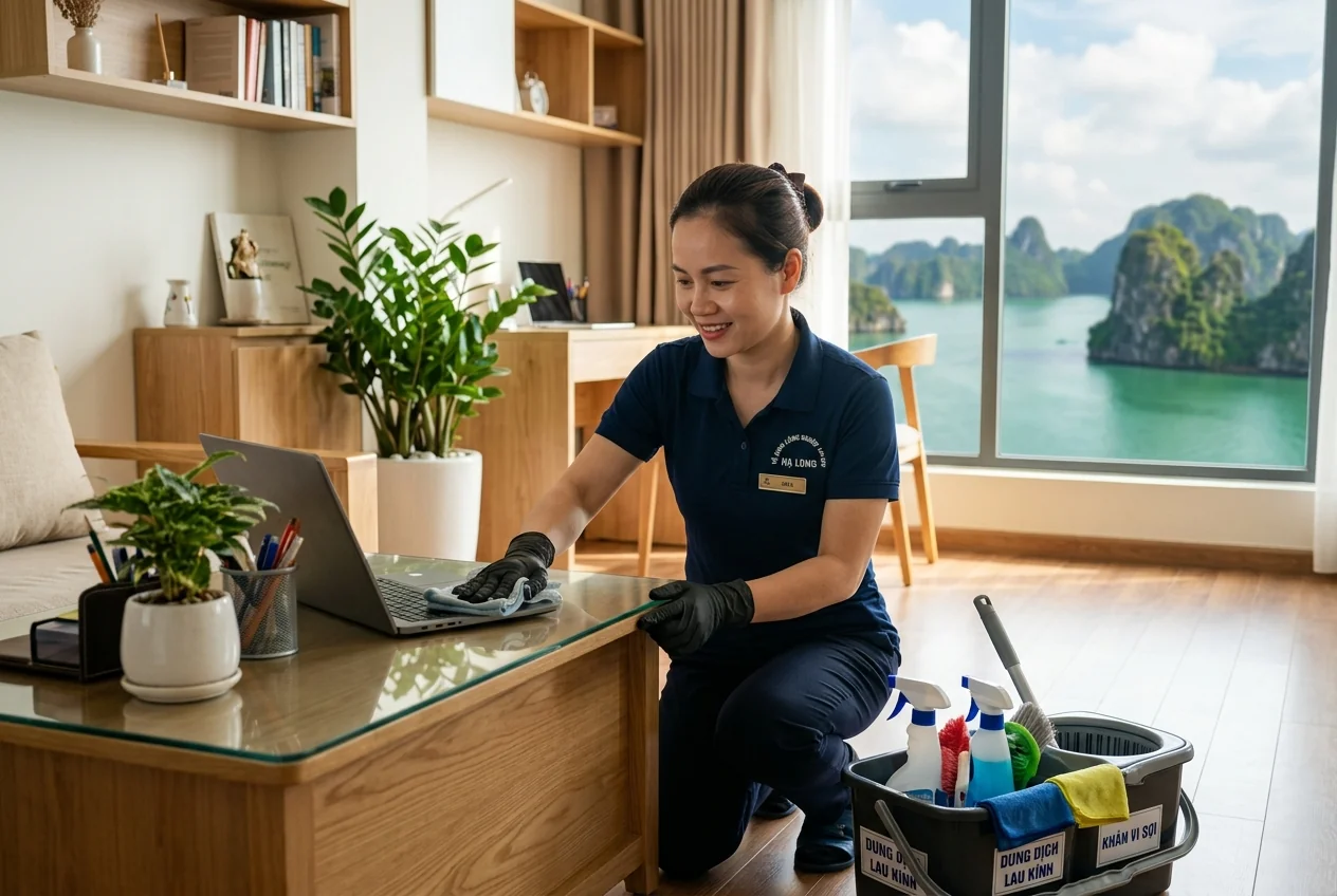 Bảng giá tạp vụ theo tháng Hạ Long Bảng giá tạp vụ văn phòng theo tháng tại Hạ Long - tính theo diện tích và tần suất buổi mỗi tuần