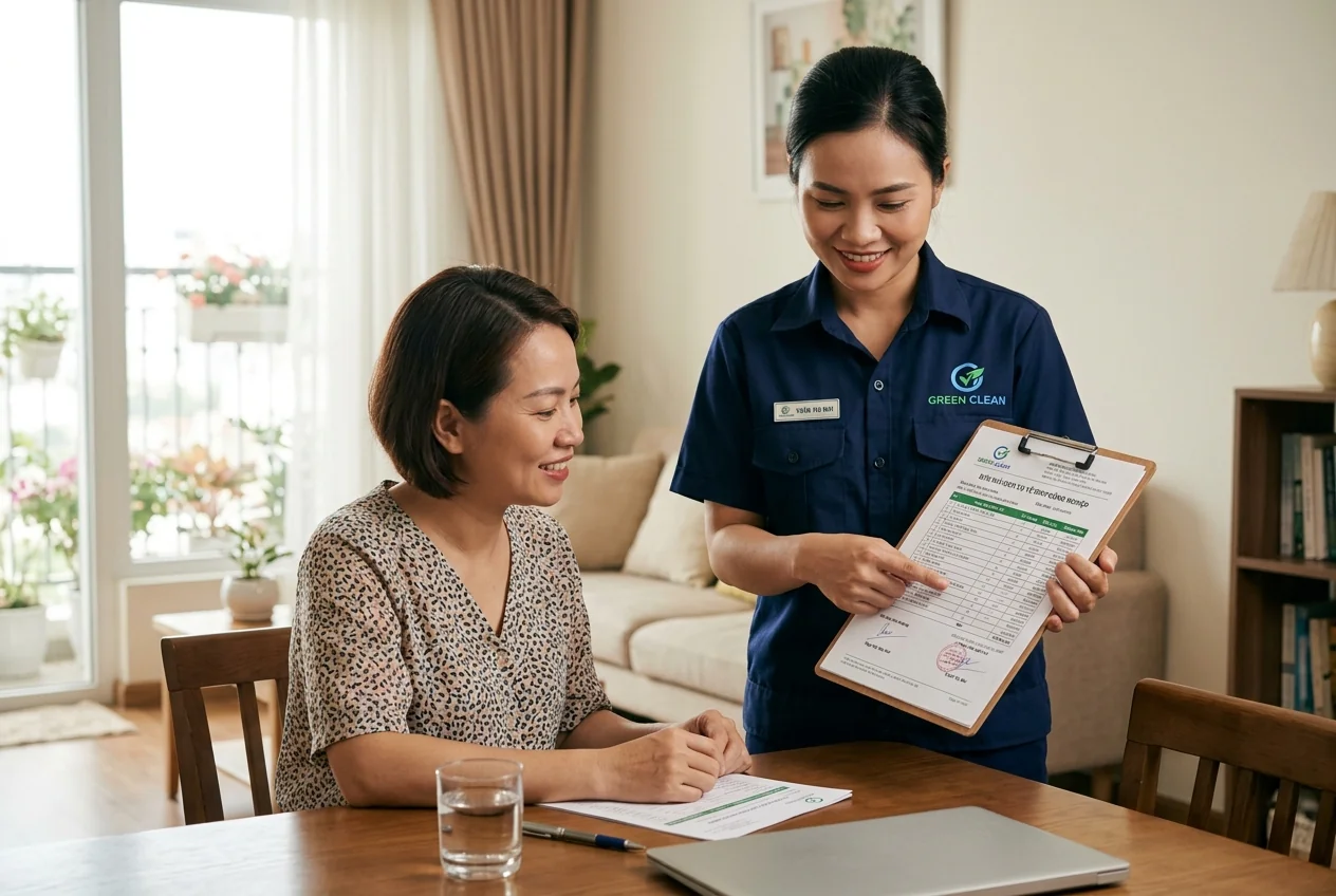 Báo giá vệ sinh công nghiệp chi tiết theo hạng mục - minh bạch từng khoản, không chi phí ẩn