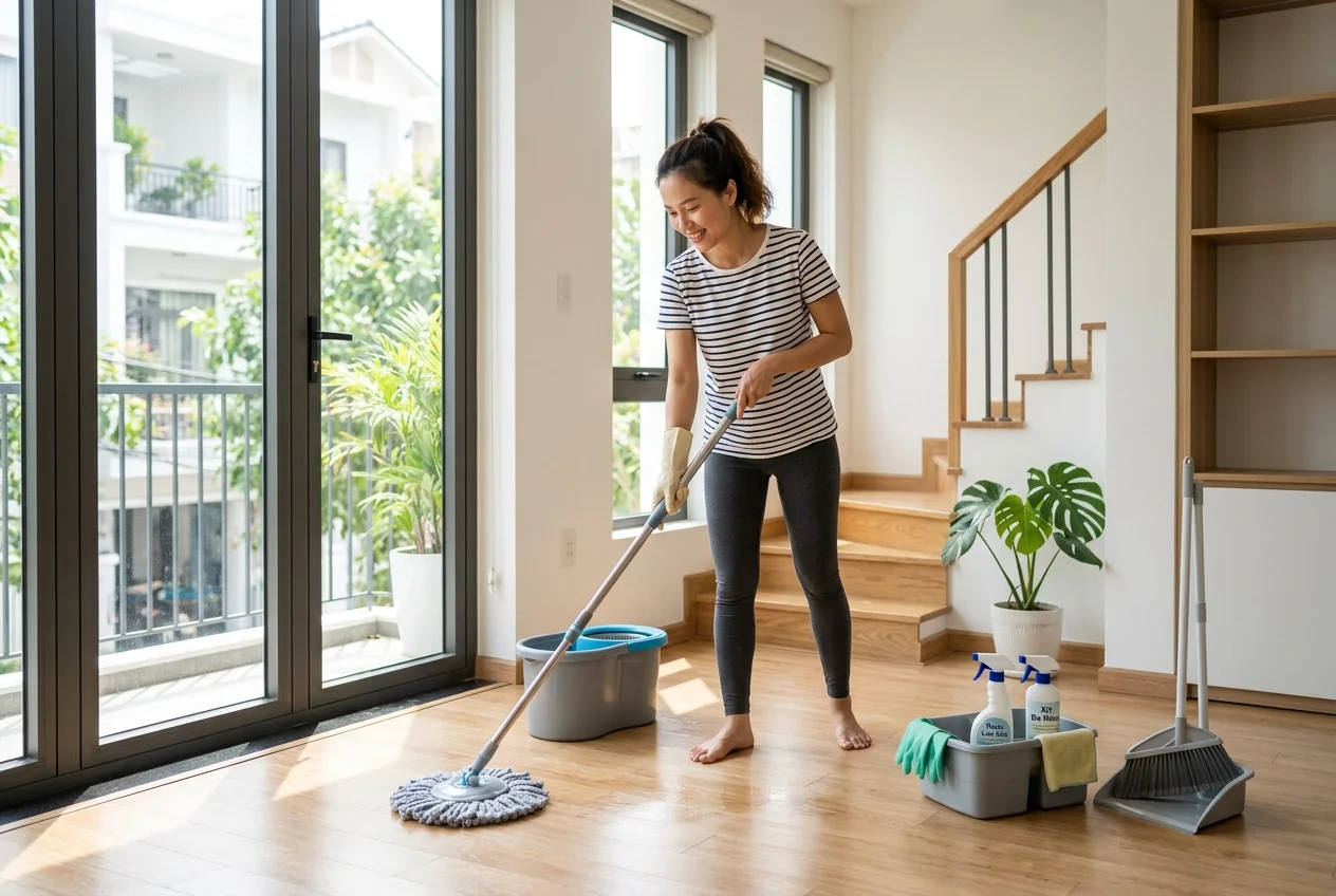 Cách tự dọn nhà mới xây