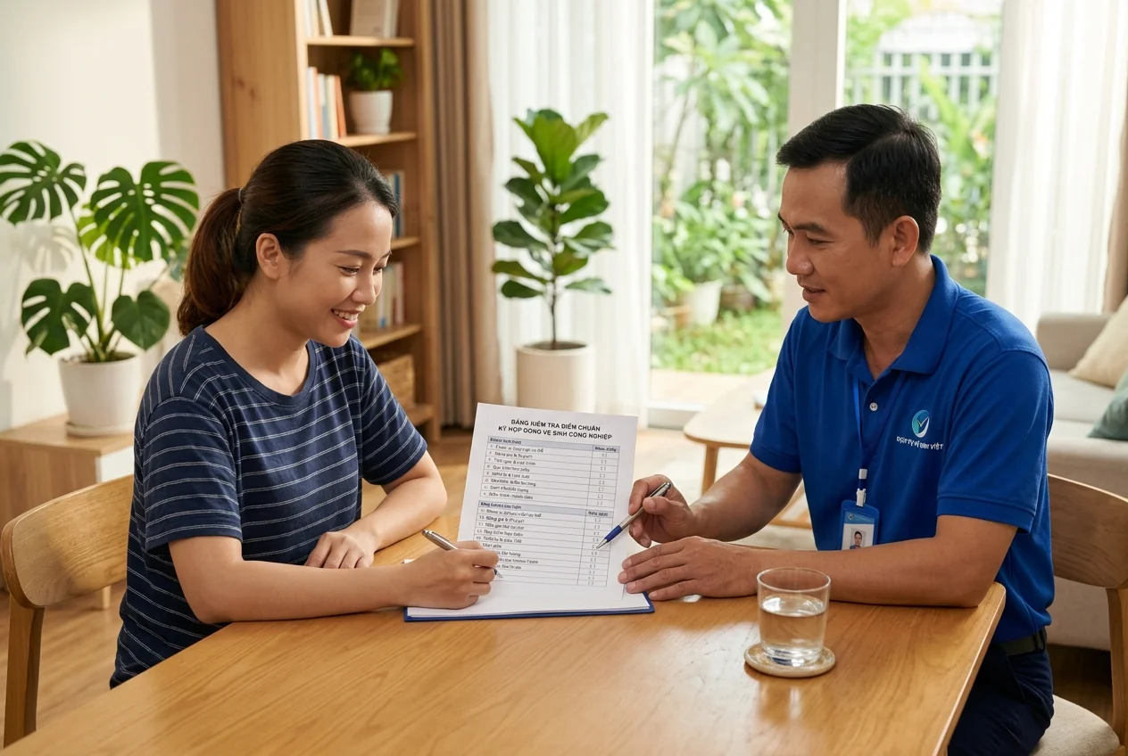 Checklist trước khi ký hợp đồng vệ sinh công nghiệp Checklist 10 điểm kiểm tra trước khi ký hợp đồng vệ sinh công nghiệp