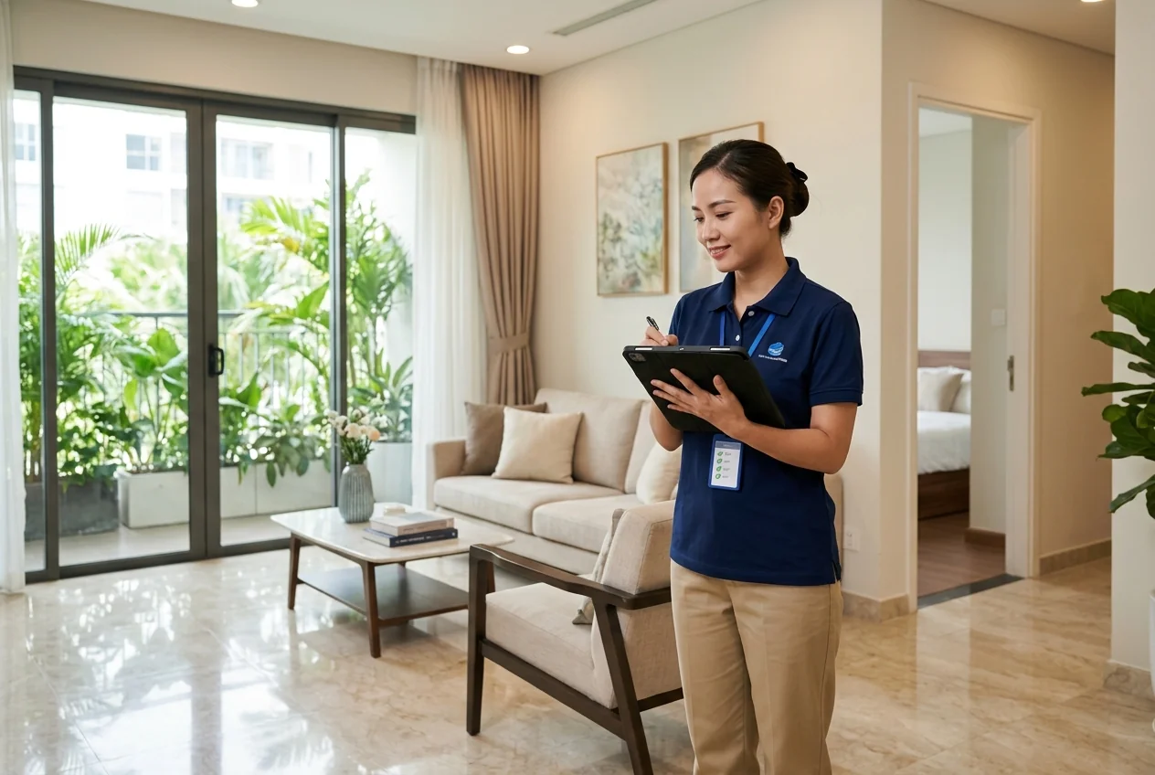 Checklist nghiệm thu sau vệ sinh công nghiệp