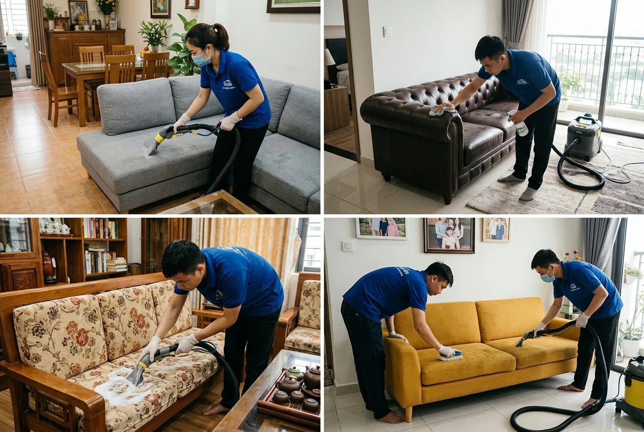 Các loại sofa giặt được tại nhà Các loại sofa được giặt tại nhà ở Hạ Long - sofa vải, sofa da, sofa góc, sofa giường