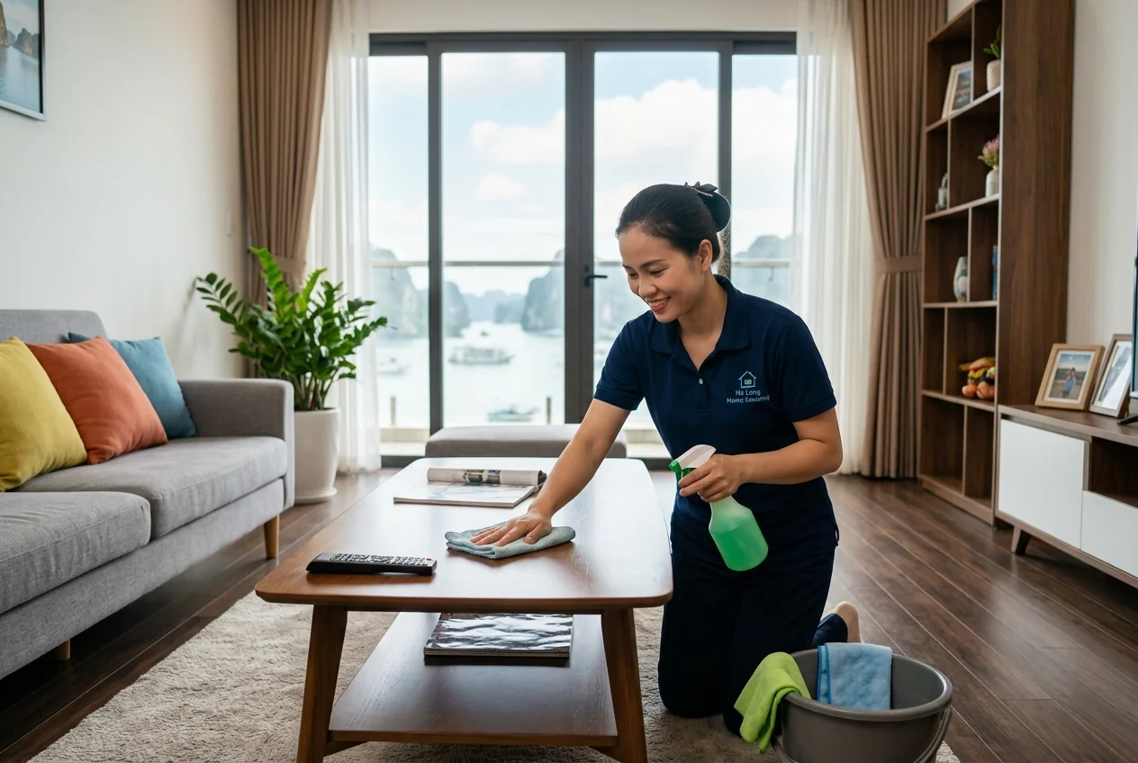 Dọn nhà theo giờ Hạ Long Dịch vụ dọn nhà theo giờ tại Hạ Long - tính đúng giờ thực làm