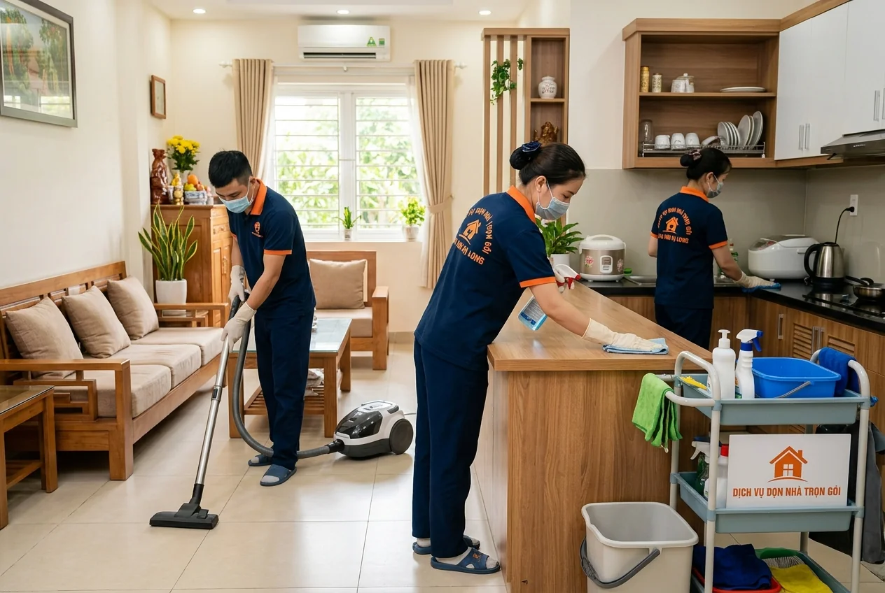 Dọn nhà trọn gói Hạ Long Dịch vụ dọn nhà trọn gói tại Hạ Long - dọn sạch toàn bộ nhà