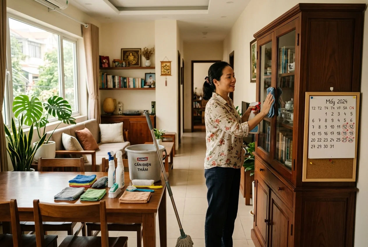Tổng vệ sinh nhà định kỳ mấy tháng một lần?